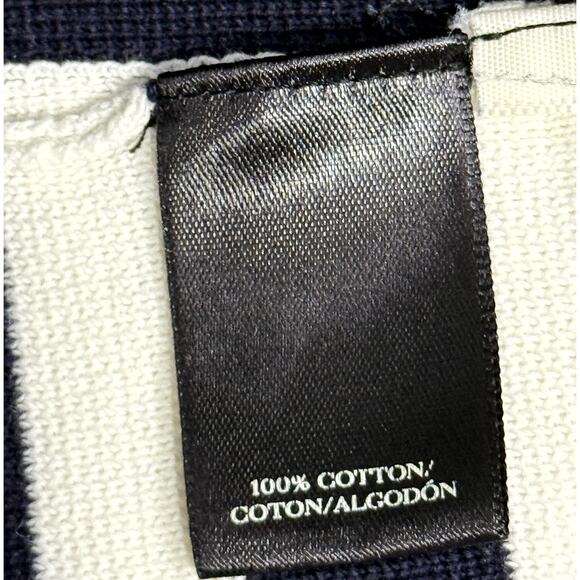 Ann Taylor Petite Dress S Black & White Stripe Knit Short Sleeve Crew Neck - Picture 6 of 11